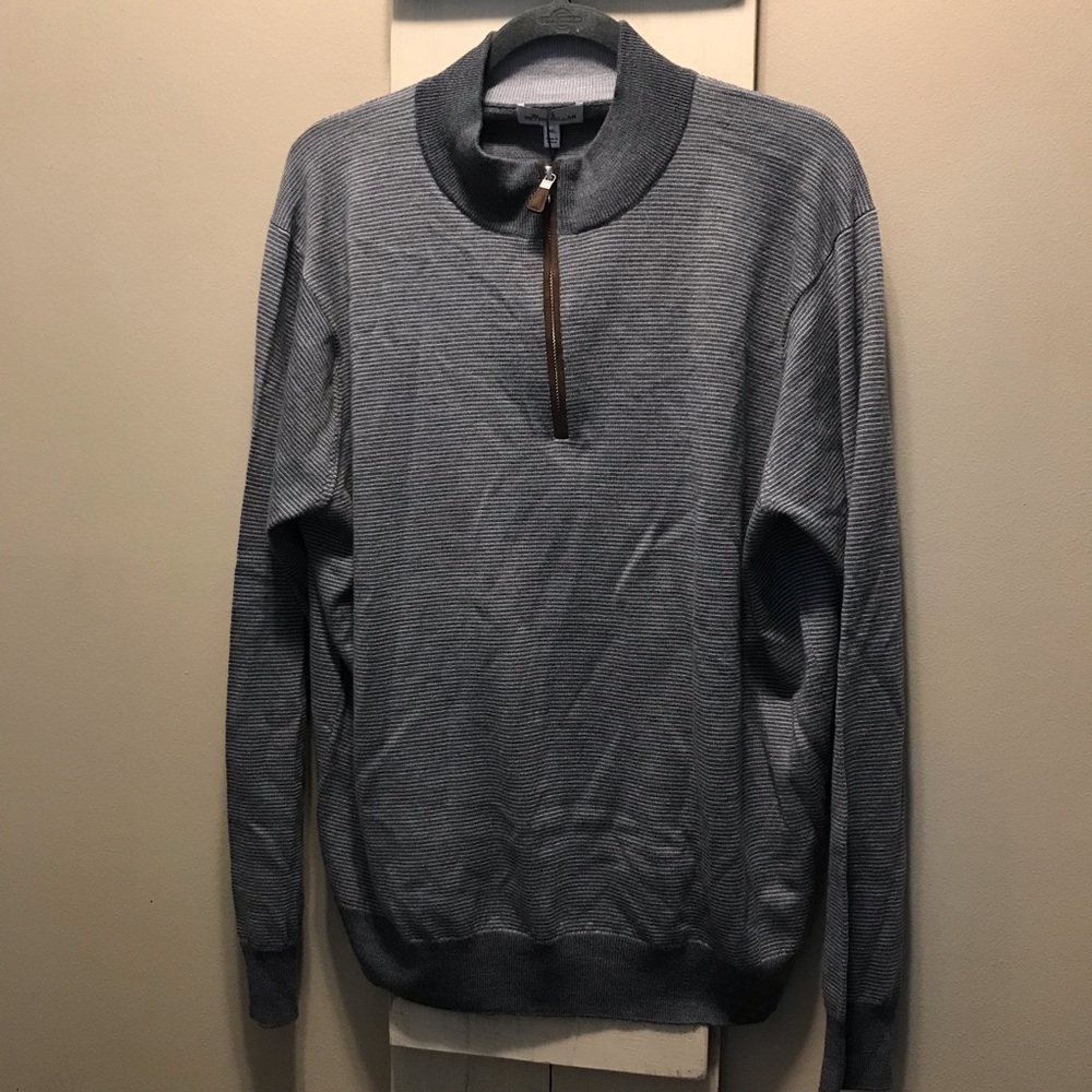 Peter Millar Crown 1/4 Zip-Up 100% Merino Wool Sweater XL NWT